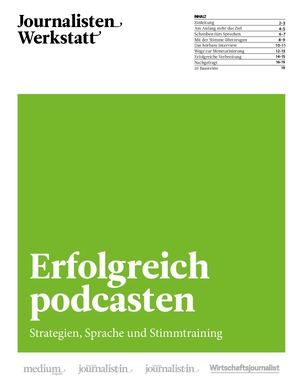 Journalistenwerkstatt – Erfolgreich podcasten