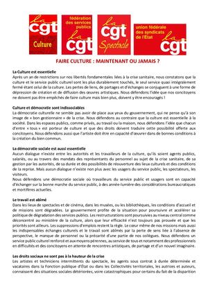 Cp Commun 01032021 Faire Culture 4mars