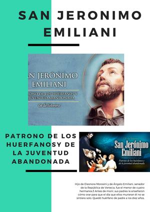 San Jeronimo Emiliani Proyecto Final (Revista)