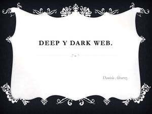 Deep Y Dark Web Power Point