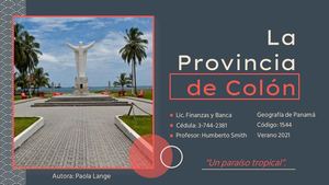 Revista Digital: La Provincia de Colón - Paola Lange
