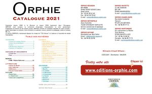 Catalogue Orphie 2021