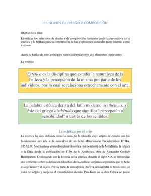Principios De Diseño O Composición