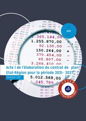 Avis contrat de plan Etat-Région 2021/2027