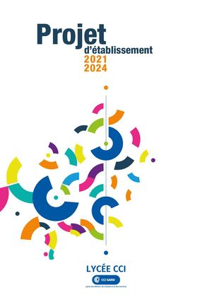 Projet Etablissement Lycée CCI Gard 2021-2024