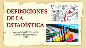 Definiciones De Estadistica