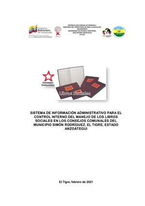 Proyecto De Los Libros Sociales de los Consejos Comunales