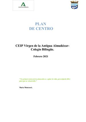 Plan De Centro Febrero 2021 Borrador 00
