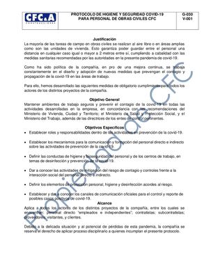 Covid 19 Normas De Higiene Y Seguridad