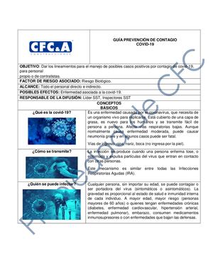 Guía Prevención De Covid 19
