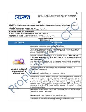 Guía Para Movilización En Carretera