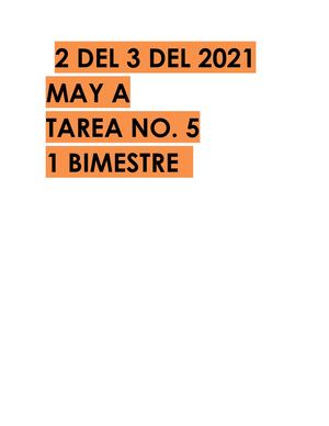 2021 Tarea No 5 Maya 1 Bimestre