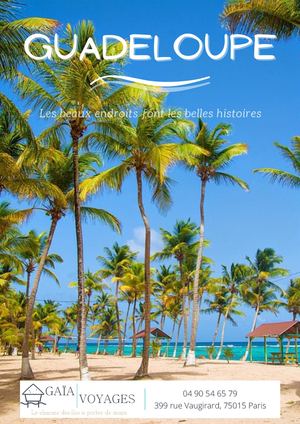 Brochure destination Guadeloupe