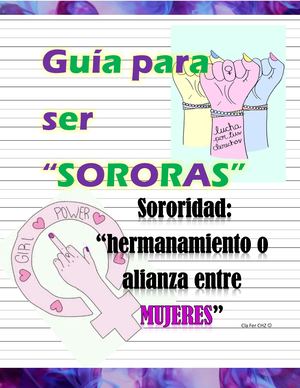 Guia para ser Sorora