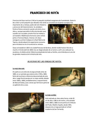 Daniel Peral Francisco De Goya