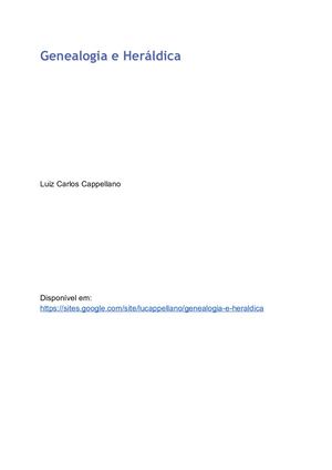 Genealogia e Heráldica