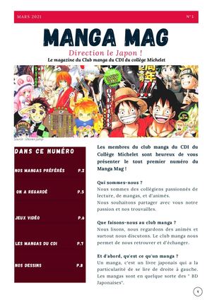 Journal Du Club Manga N°1