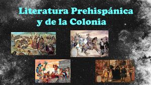 Literatura Prehispánica Y De La Colonia 904