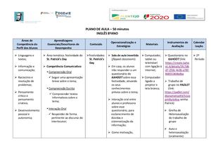 Plano De Aula Trabalho Final Da Formação 2021