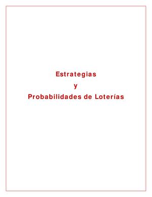 Probabilidades De La Loteria Libros Virtual