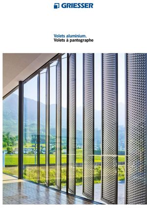 Volet pantographe Brochure /PUIGMETAL®