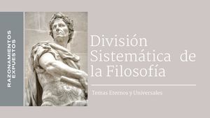 División Sistemática De La Filosofía