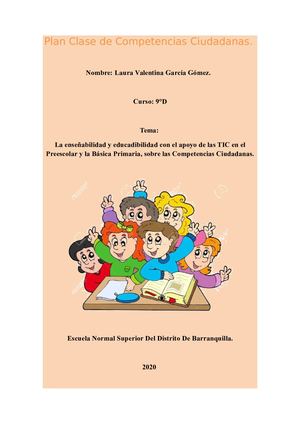 Plan Clase Competencias Ciudadanas
