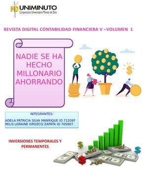 Inversiones Temporales Y Permanentes Contabilidad