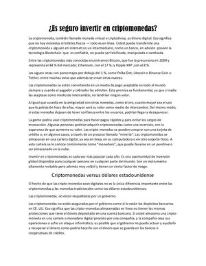 La Criptomoneda