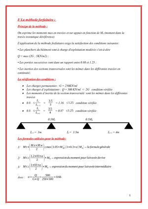 les methodes de calcul (batiment)