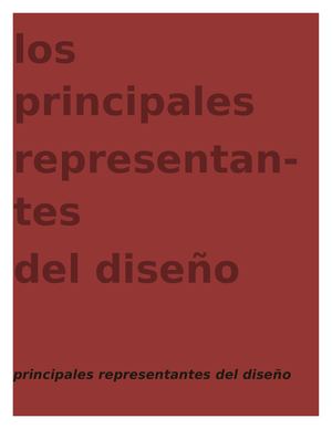principales representantes del diseño