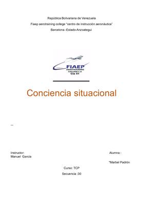 Que Es La Conciencia Situacional 1