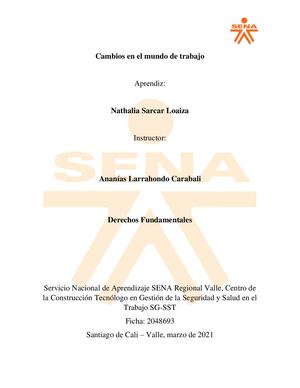 Cambios En El Mundo De Trabajo