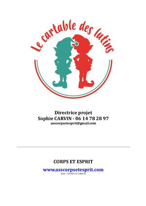 Corps Et Esprit Le Cartable Des Lutins 2020 2021