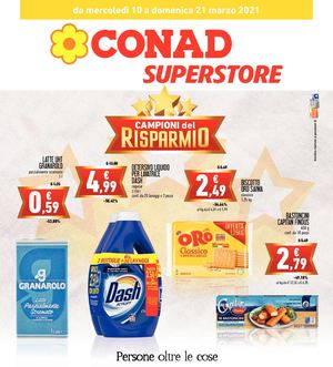 Volantino Conad Superstore Lazio Nord Ovest 10 Marzo 21 Marzo