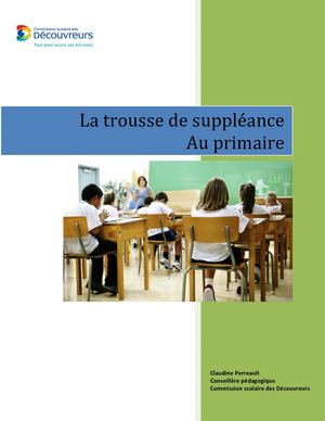 Document La Trousse Suppléance Primaire