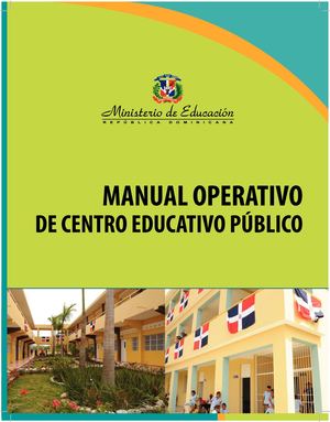 Manual Operativo De Centro Educativo Publico