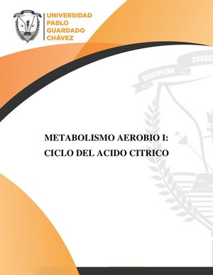Unidad 02: Metabolismo aerobio 1: ciclo del acido citrico
