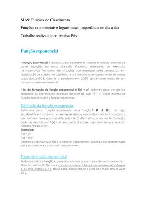 Função Exponencial