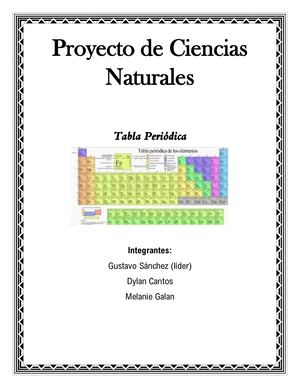 Proyecto De Ciencias Naturales