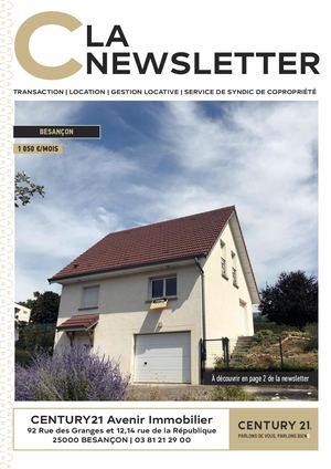 Newsletter Besancon Mars