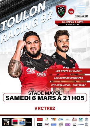 Programme de Match Toulon/Racing 92