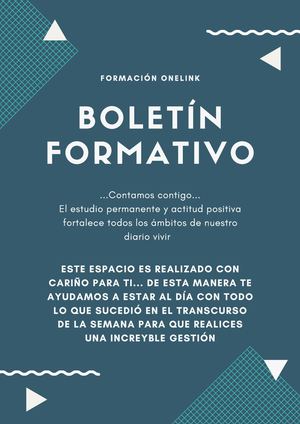 Boletín formativo