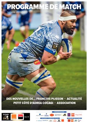 CO/SR : Programme de match n°10 - Saison 2020/21
