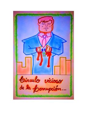 Artistica Comic sobre la CORRUPCION