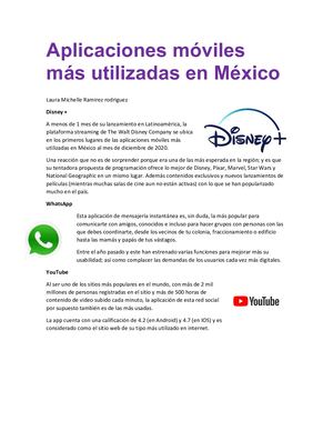 Aplicaciones Móviles Más Utilizadas En México