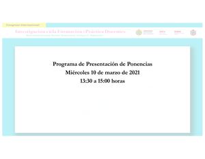 Programa Ponencias Web