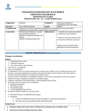 Plan Química Décimo Semana Del 08 12030212021
