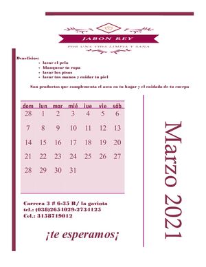 Volante Jabon Rey 2021