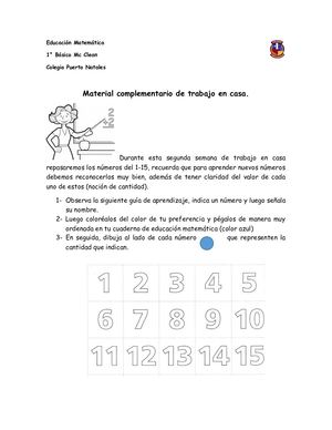 Numeros Del 1 Al 15